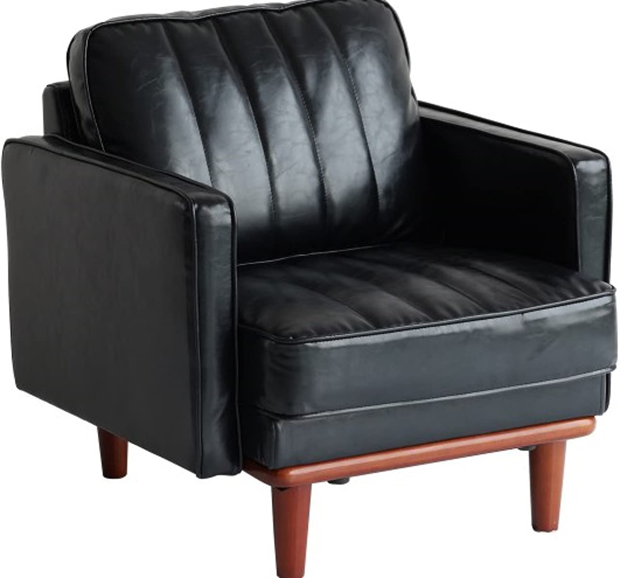 Amazon｜ソファ 1人掛け 椅子 合成皮革 リビング 書斎 応接室 ミッド